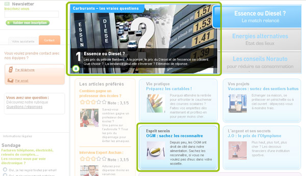 Vue d'écran de la page du e-magazine de la Banque Accord